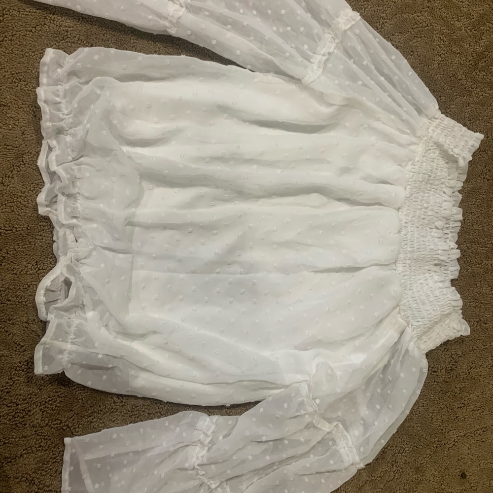 Cute white flowy blouse